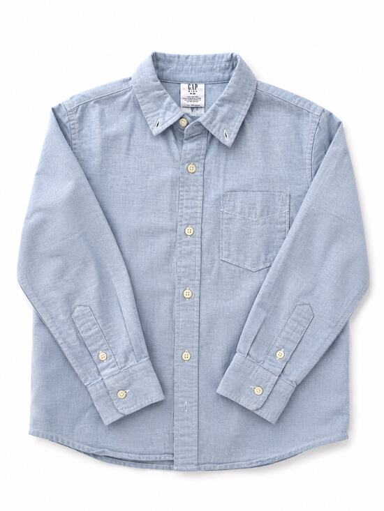 Gap Other - Gap Kids Oxford Button Down Shirt Blue Long Sleeve Cotton Boys Size M 8